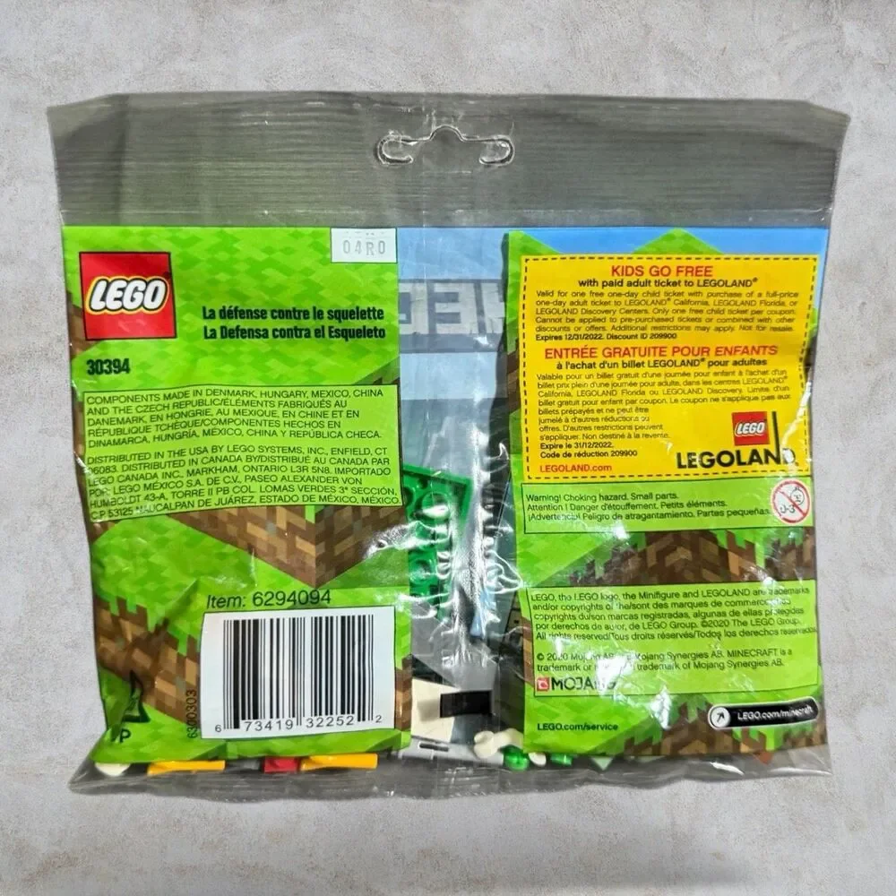 LEGO Minecraft: The Skeleton Defense Polybag (30394)  - Unopened - Brand New